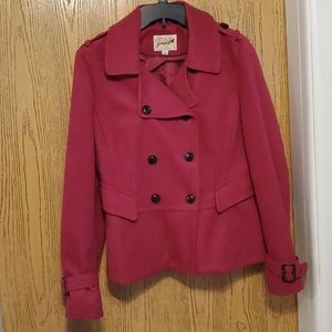 Grane short pink pea coat